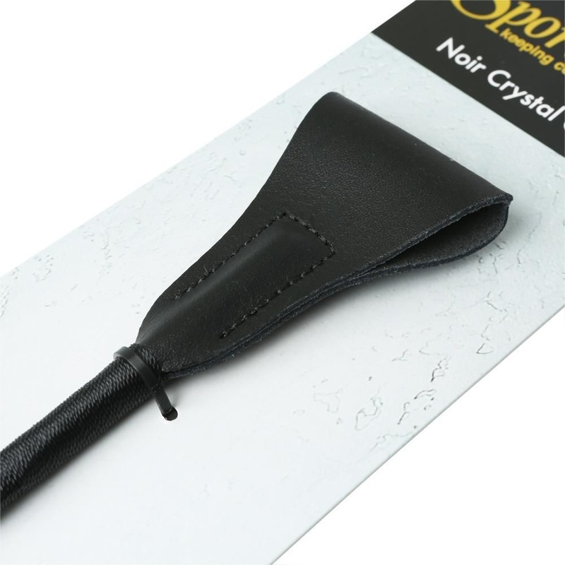 Шлепалка Sportsheets Crystal Crop Noir, ручка инкрустирована черными кристаллами SO2159 фото
