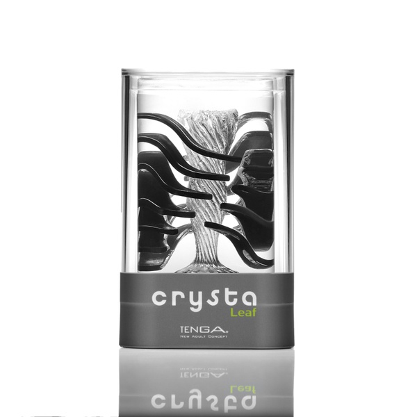 Мастурбатор TENGA Crysta Leaf, унікальний рельєф, стимулювальні пелюстки, прозорий матеріал SO3812 фото