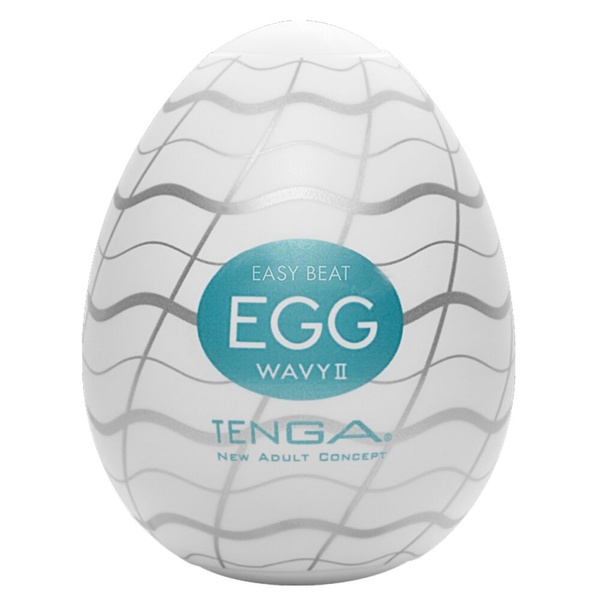 Мастурбатор-яйце Tenga Egg Wavy II з подвійним хвилястим рельєфом SO5487 фото