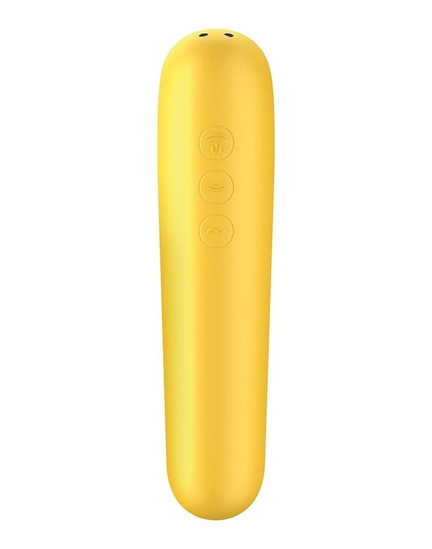 Смарт вибратор и вакуумный стимулятор 2-в-1 Satisfyer Dual Love Yellow SO4100 фото