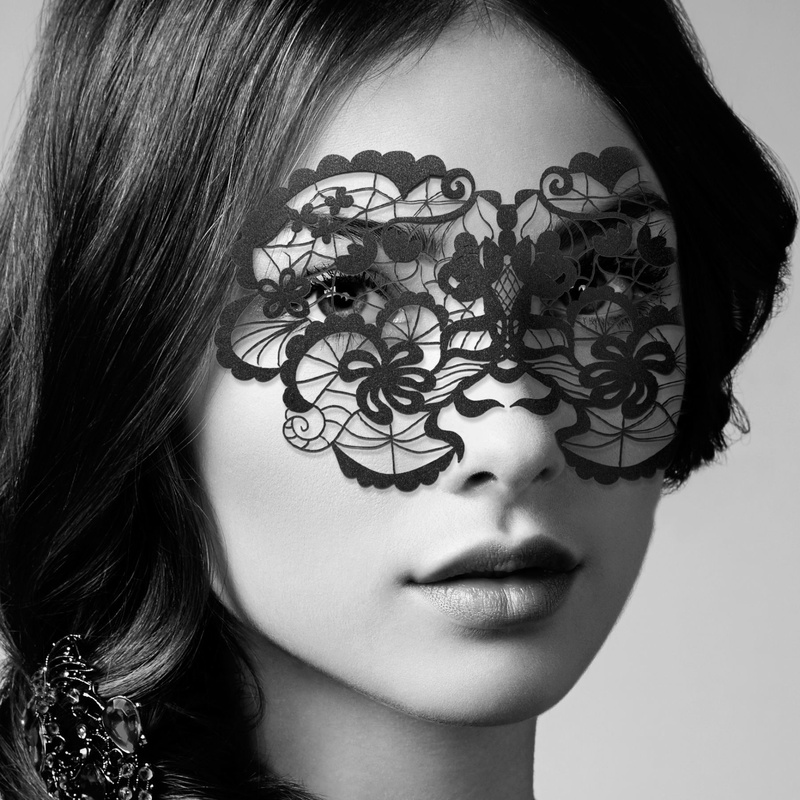 Маска на обличчя Bijoux Indiscrets - Anna Mask, вінілова, клейове кріплення, без зав'язок SO2326 фото