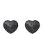 Накладки-серця на соски зі стразами Obsessive A750 nipple covers, чорні SO7193 фото 3