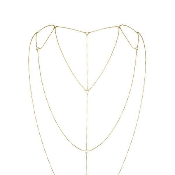 Ланцюжок для спини Bijoux Indiscrets Magnifique Back and Cleavage Chain - Gold, прикраса для тіла SO2657 фото