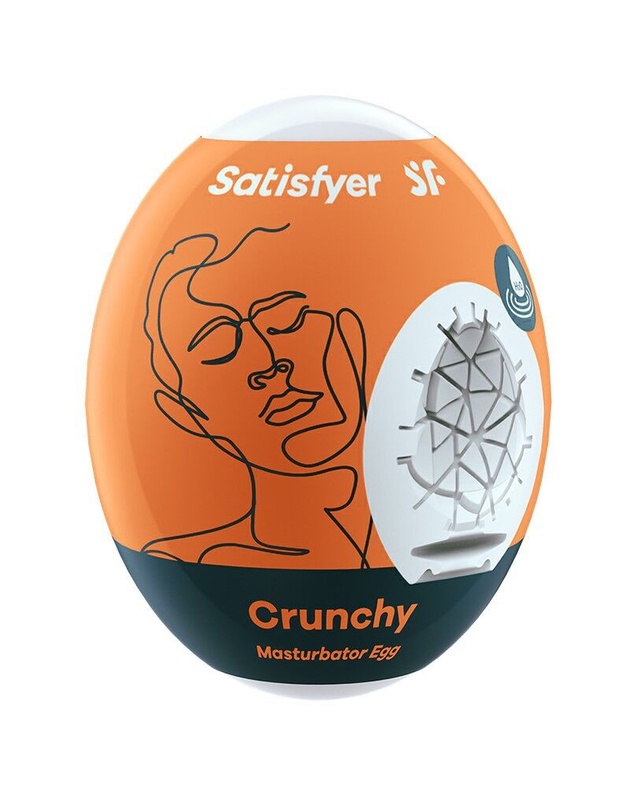 Самозмащувальний мастурбатор-яйце Satisfyer Masturbator Egg Crunchy, одноразовий, не потребує змазки SO5525 фото