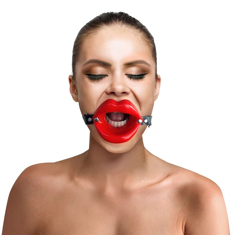 Кляп розширювач в формі губ Art of Sex - Gag Lips, натуральна шкіра SO5148 фото