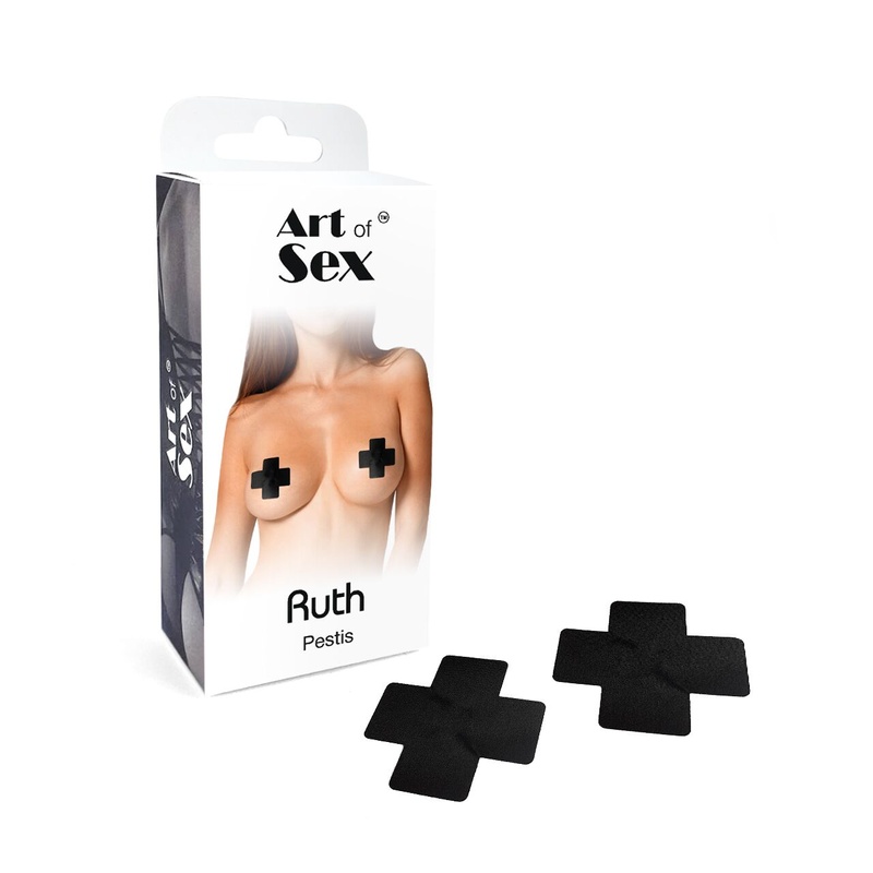 Сексуальні наклейки на груди Art of Sex – Ruth. Чорний SO6788 фото