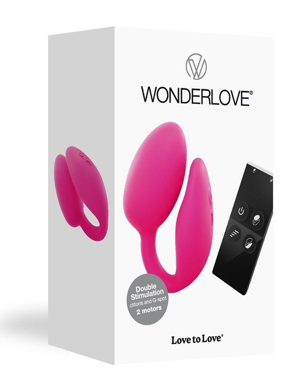 Віброяйце з кліторальною стимуляцією Love To Love Wonderlove з пультом ДК, можна під одяг SO2343 фото