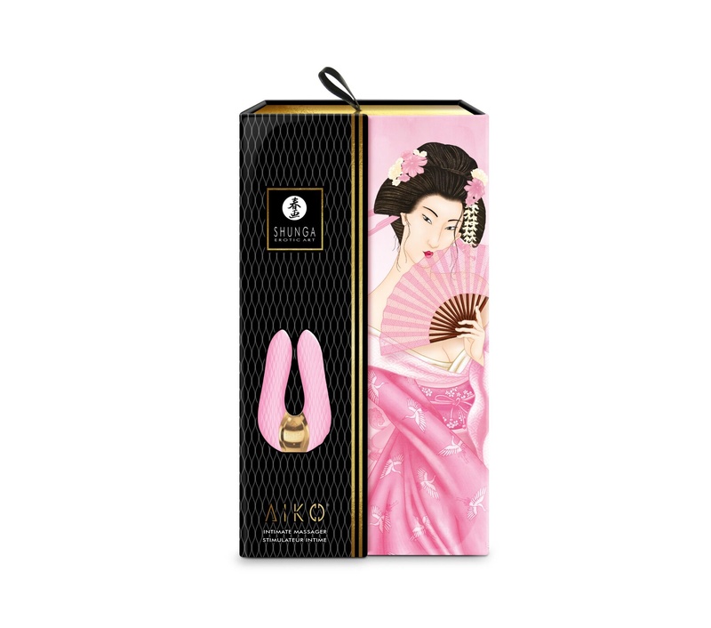 Вібратор для клітора Shunga Aiko Light Pink, гнучкі кінчики SO6901 фото