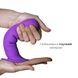Дилдо з присоскою Adrien Lastic Hitsens 3 Purple, відмінно для страпона, діаметр 4,1 см, довжина 18, AD24023 фото 3