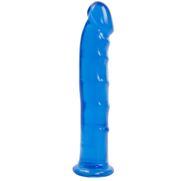 Фалоімітатор Doc Johnson Jelly Jewels Dong & Suction Cup Blue, діаметр 3,6 см, антибактеріальний ПВХ SO2006 фото
