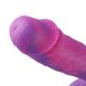 Фалоімітатор 8.2″ з вібрацією для секс-машин Hismith Purple Silicone Dildo with Vibe, знімний конект SO6212 фото 6
