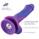 Фалоімітатор 8.2″ з вібрацією для секс-машин Hismith Purple Silicone Dildo with Vibe, знімний конект SO6212 фото 4
