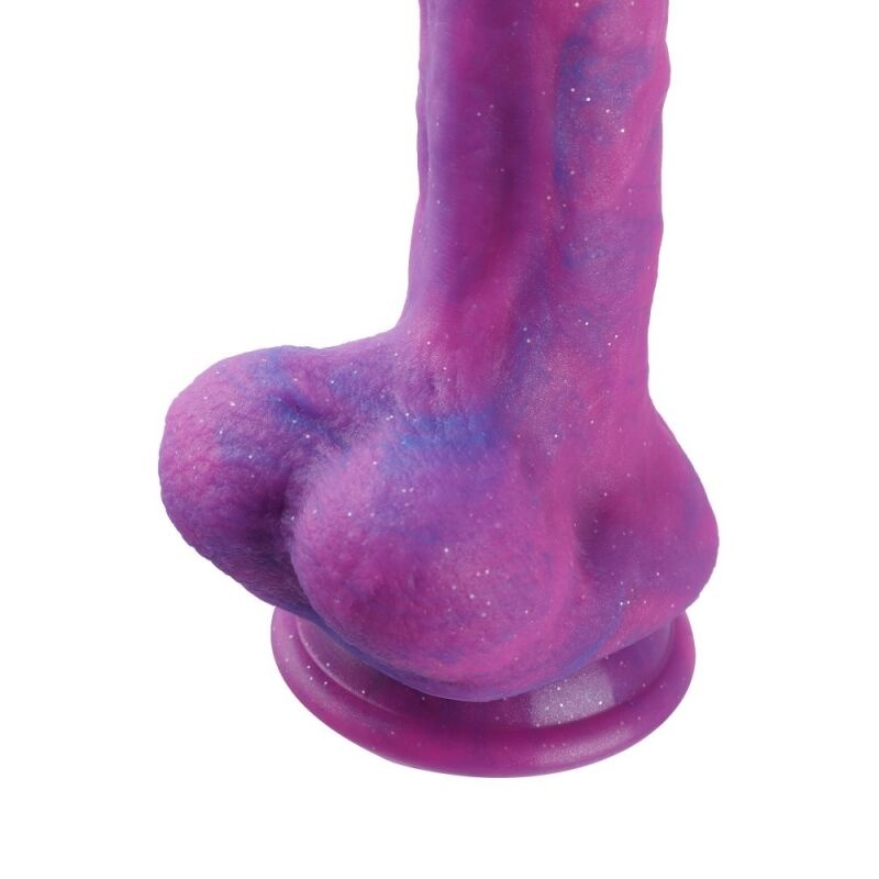 Фалоімітатор 8.2″ з вібрацією для секс-машин Hismith Purple Silicone Dildo with Vibe, знімний конект SO6212 фото