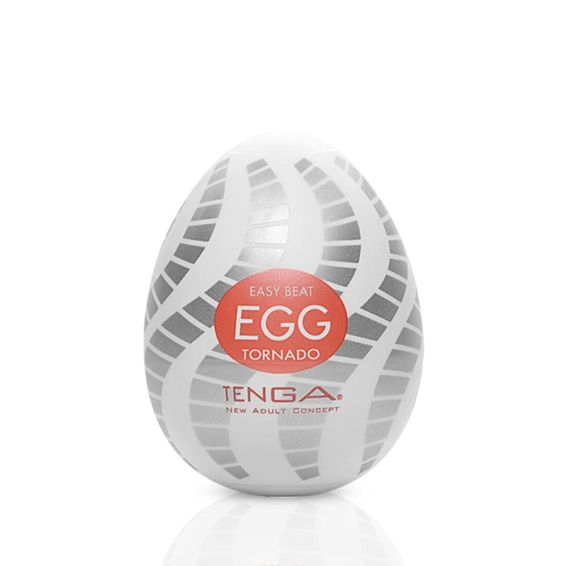 Мастурбатор-яйце Tenga Egg Tornado зі спірально-геометричним рельєфом SO5490 фото