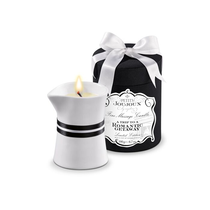 Масажна свічка Petits Joujoux - Romantic Getaway - Ginger Biscuit (190 г) розкішна упаковка SO3146 фото