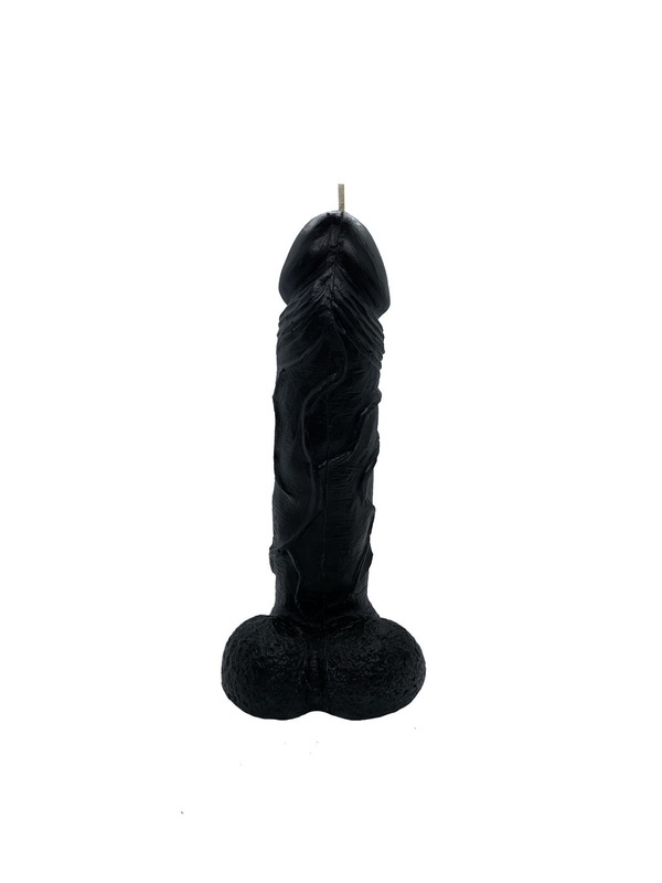 Свічка у вигляді члена Чистий Кайф Black size L, для збуджувальної атмосфери SO2856 фото
